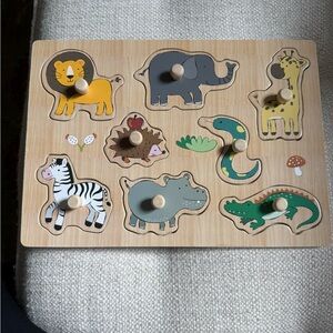 Mud Pie Wooden Safari Animal Puzzle